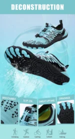 ⁦EOCENE Men & Women Barefoot Outdoor Water Sneakers – אוקסין נעלי מים יחפות⁩ – תמונה ⁦18⁩